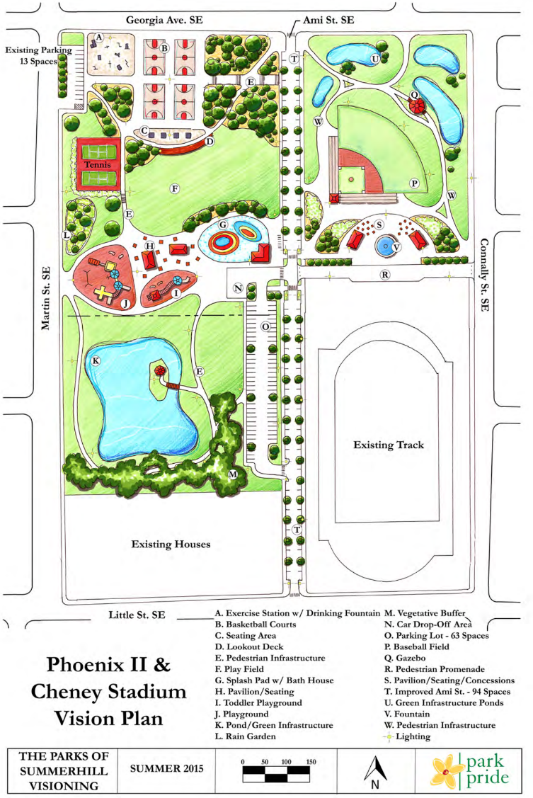 Phoenix II and Cheney Stadium community vision plan from summer 2015